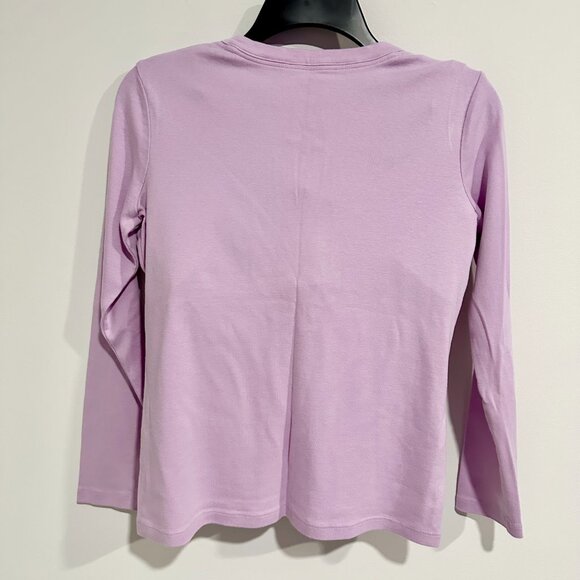 🍂Women Juniors Lands' End Long Sleeve Soft Cotton Top Size XS/P - Picture 8 of 8